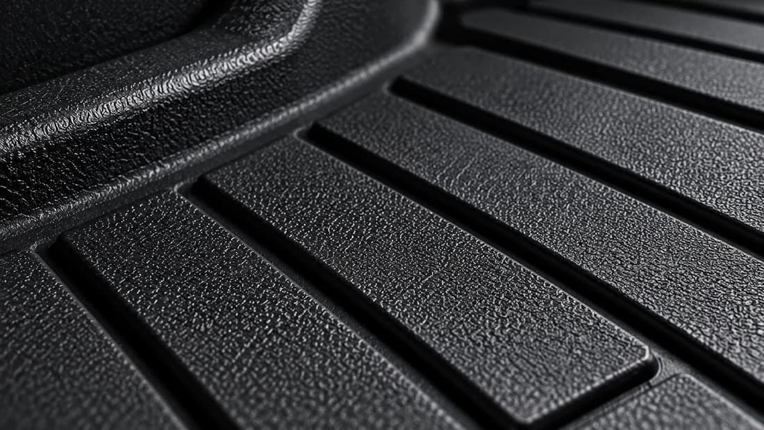 Illustrative close-up of molded floor mat texture