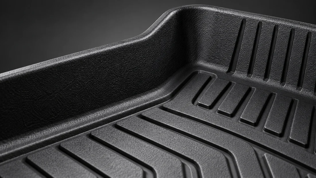 Illustrative raised edges detail on a TPE mat